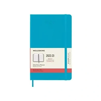 Immagine di Moleskine Agenda Giornaliera 18 Mesi, Daily Planner 2022/2023, con Copertina Rigida e Chiusura Elastica, Formato Large 13 x 21 cm, Colore Blu