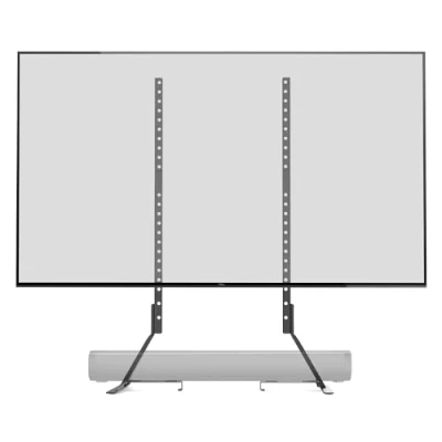 Immagine di Amazon Basics Supporto TV universale, altezza regolabile fino a 77 inch, compatibile con le soundbar,regge 36 kg nero