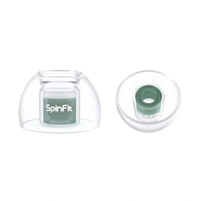 Immagine di SpinFit Omni for True Wireless Earbuds &amp; IEMs L Cuscinetti in silicone brevettati per la sostituzione (1 paio) (Diametro ugello 3,7 mm)