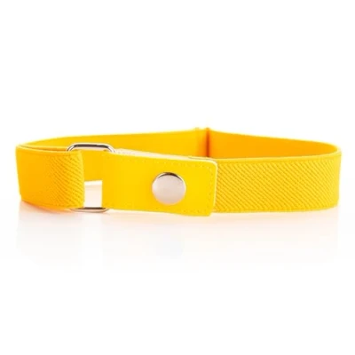 Immagine di Olata Cintura Elastica per Bambini, Regolabile con Chiusura a Scatto 1 6 Anni. Giallo