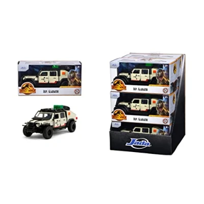 Immagine di Jada Jeep Gladiator Jurassic Park, 253202023, +8 anni, in scala 1:32, die cast, licenza ufficiale