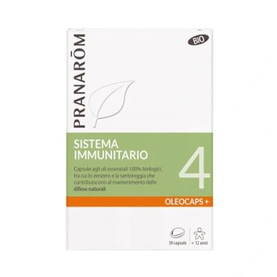 Immagine di PRANARÔM Oléocaps + 4 Sistema immunitario Con oli essenziali mirati 100% naturale e biologico OECT 30 capsule predosate