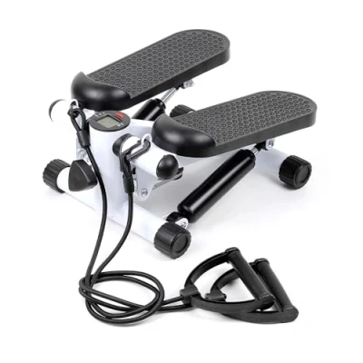 Immagine di Wiltec LUXTRI Stepper 41x30x18cm con Computer per Allenamento Fitness Gambe &amp; Glutei Ministepper Elastici