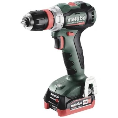 Immagine di Metabo PowerMaxx BS 12 BL Q 601045800 Trapano avvitatore a batteria V 4 Ah Li Ion incl. seconda batteria, caricabatterie, brushless