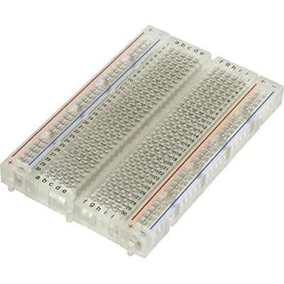 Immagine di TRU COMPONENTS 0165 40 8 8010 Breadboard Trasparente Totale poli 400 (L x L A) 84 54.3 9 mm 1 pz.