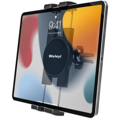 Immagine di Supporto Tablet Auto Bocchetta Aria, woleyi Porta &amp; Cellulare Ventilazione Presa d&#039;Aria con Rotazione di 360, per iPad Pro Air Mini, iPhone 12 11 Max 8 7 Plus e 4 11&quot; Telefono