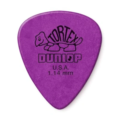 Immagine di Jim Dunlop 418P1.14 Plettri in Tortex, Spessore da 1.14 mm, 12 Pezzi, Viola