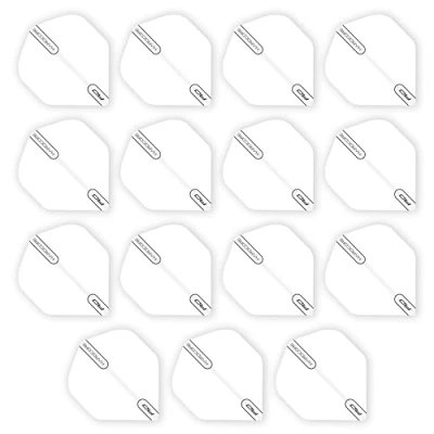 Immagine di RED DRAGON Hardcore XT Bianco Volo Dart Standard di Spessore Extra 5 Set per Confezione (15 Voli in Totale)
