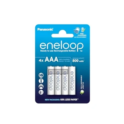 Immagine di Panasonic eneloop HR03 Batteria ricaricabile Ministilo (AAA) NiMH 800 mAh 1.2 V 4 pz.