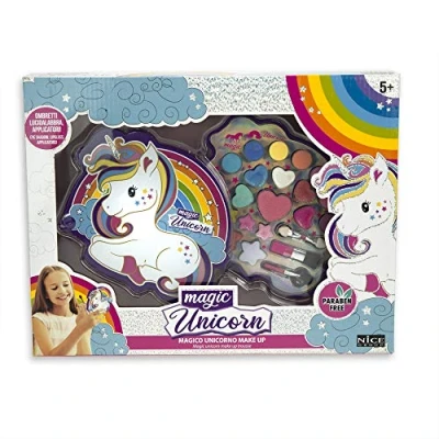 Immagine di Nice Group Magic Unicorn Make up Trousse, Set di Trucchi per bambini con Ombretti e Lucidalabbra