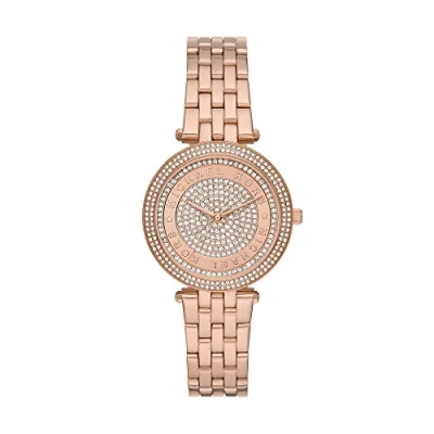 Immagine di Michael Kors Collezione Darci, cinturino in acciaio inossidabile color oro rosa, orologio da donna MK4592