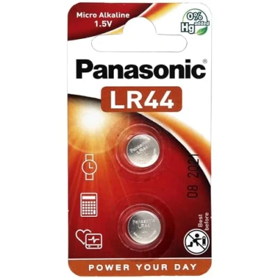 Immagine di PANASONIC BATERÍA ALKALINE LR44 V13GA. 1.5V BLISTER (2 PACK) LR 44EL/2B
