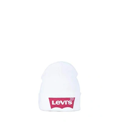 Immagine di Levi&#039;s Oversized Batwing Beanie Berretto, Taglia: One Size, Regular white