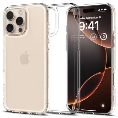Immagine di Spigen Ultra Hybrid TPU Back Cover Trasparente Apple iPhone 16 Pro Max