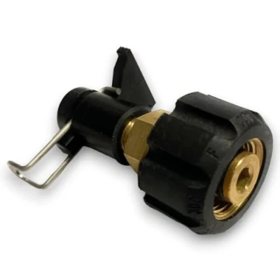 Immagine di M&amp;M Smartek Adattatore ad alta pressione per tubo spina/convertitore idropulitrice compatibile a/come Kärcher, Black &amp; Decker, Nilfisk, Stihl G1/4&quot; o con M22 IG (opzione D Nilfisk IG)