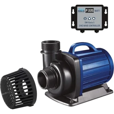 Immagine di AQUAFORTE DM 10.000 Vario S, 34 85 W, Portata 6 10 m3 all&#039;ora, Altezza di mandata 5,5 m, Regolabile con Controller Esterno. adatto Come Pompa per laghetto o a Cascata