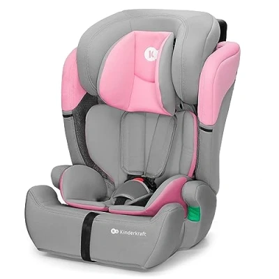 Immagine di Kinderkraft COMFORT UP I SIZE 76 150 cm Seggiolino auto 9 36 kg, Poggiatesta Regolabile di 11 livelli, Seduta spaziosa, Cinture Sicurezza, Inserto modulare dotato, Gruppo 1/2/3, Rosa