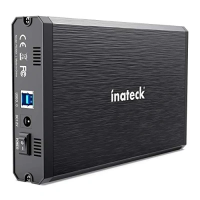 Immagine di Inateck case hdd 3.5 sata USB 3.0, Box Custodia Esterna in Alluminio per Disco Rigido Esterno/SSD da 3,5/2,5&quot; SATA, con 20 TB,FE3001
