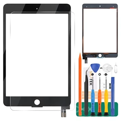 Immagine di Per IPad Mini 5 7.9 Sostituzione Dello Schermo 2019 A2126 A2124 A2133 Touch Screen Digitizer Pannello di Vetro Matrice Parti Riparazione Kit (Nero)
