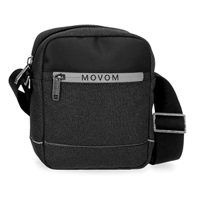 Immagine di Movom Trimmed Tracolla piccola nera 15 x 19,5 6 cm Poliestere, Nero,
