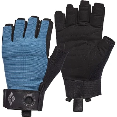 Immagine di Black Diamond Crag Half Finger Gloves Kletter Handschuhe, Klettersteig, Astral Blue, M Unisex Adulto