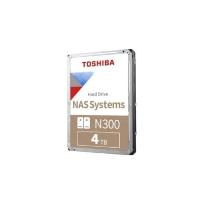 Immagine di Toshiba 4TB N300 Internal Hard Drive NAS 3.5 Inch SATA HDD Supports Up to 8 Bays Designed for 24/7 Systems, New Generation (HDWG480UZSVA)