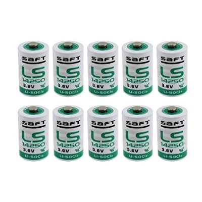 Immagine di 10 pezzi originali LS 14250 per contatore acqua PLC ER3 ER1/2AA 3,6 V batteria al litio S..A.FT