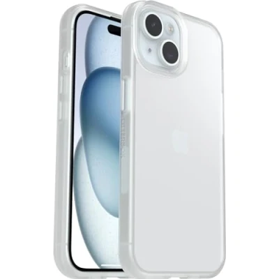Immagine di OtterBox cover per iPhone 15 Sleek, resistente a shock e cadute, Sottile, testata norme anti caduta MIL STD 810G, Trasparente, Senza Retail Package