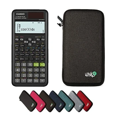 Immagine di CALCUSO Confezione grigio scuro con calcolatrice scientifica Casio FX 991ES Plus 2 (inglese)