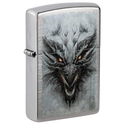 Immagine di Zippo Accendino Hydra Dragon Design Unisex Uomo in Metallo Multicolor Verde Panna