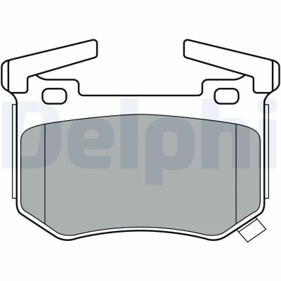 Immagine di DELPHI LP3397 Kit pastiglie freno con segnalatore acustico usura lamierino anticigolío accessori KIA: Stinger Hatchback