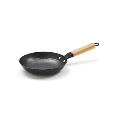 Immagine di Qulinart by Brandt, padella in ghisa, ultra leggera, con strato antiaderente a nido d&#039;ape, da 20 cm, tutte le luci incluse induzione, senza PFOA, riscalda modo omogeneo e rapido