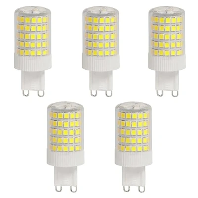 Immagine di Aiwerttes G9 12W LED lampadina di ricambio 100W alogena 1200 lumen, bianco freddo, base in ceramica, illuminazione domestica lampadine non dimmerabili, confezione da 5