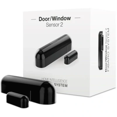 Immagine di FIBARO FGDW 002 3 Z Wave Plus 2 Sensore per Porta e Finistra, Nero