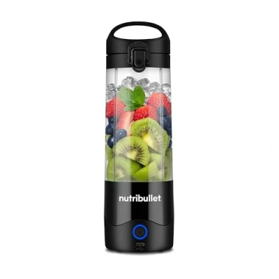 Immagine di Nutribullet Leggero Frullatore Portatile, 475ml BPA Free Tritan, Mini Frullatore, Lama a 4 Punte in Acciaio Inox, Multifunzione, Caricatore USB C, Oltre 15 Cicli Frullatura, NBP003B, Nero