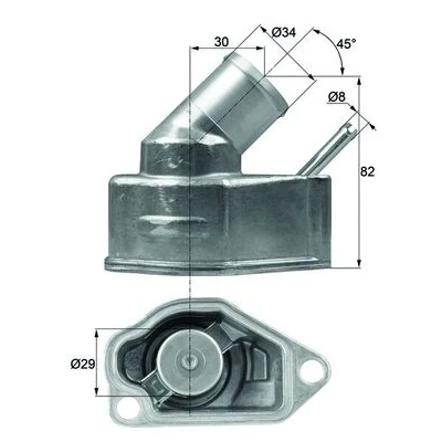 Immagine di MAHLE ORIGINAL TI 10 92 Termostato motore con guarnizione OPEL: Astra H GTC, Zafira B, Caravan
