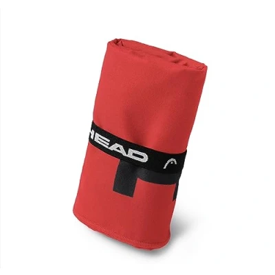 Immagine di HEAD Active Asciugamano Microfibra con Elastico, Palestra, Sport, Fitness Morbido e Leggero a Rapida Asciugatura Asciugamani Bagno Assorbente Salvaspazio da Viaggio 40x60, Lava Red