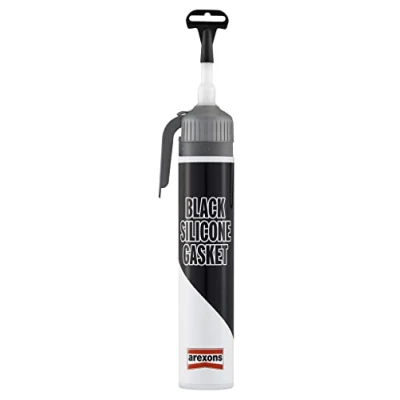 Immagine di AREXONS Black Silicone Gasket Guarnizione, 200 ml, Sigillante Resistente, Specifico per Sigillatura Coppa Olio, Resistente all&#039;Acqua e Solventi, Adatto a Temperature Estreme, Nero