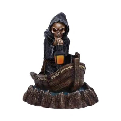 Immagine di Nemesis Now Profumo dello Styx Grim Reaper Bruciatore di incenso a riflusso, 16,6 cm, Resina, Nero, 16.6cm