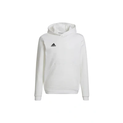 Immagine di adidas Performance Entrada Unisex Felpa con cappuccio per bambini, Taglia: 15 16a, White/black