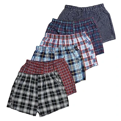Immagine di Bonjour boxer da uomo Everyday Essentials Multipack Classic Loose Fit in tessuto Confezione 6 Slip intimo cotone traspirante, S, M, L, XL, XXL, 3XL, 4XL, 5XL,
