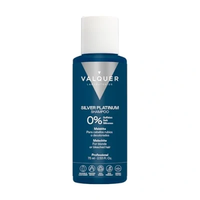 Immagine di Valquer Professional Siver Platinum Shampoo Matizzatore per Capelli Bianchi, Grigii e Biondi 75 ml