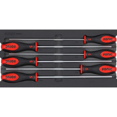 Immagine di SONIC 600627 Modulo attrezzi 6 T15, T20, T25, T27, T30, T40 Torx extra lungo