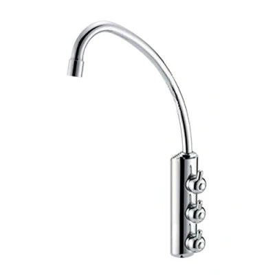 Immagine di RUBINETTO ForHome® 3 Vie Per Acqua Depurata Depuratore, COLORE CROMO