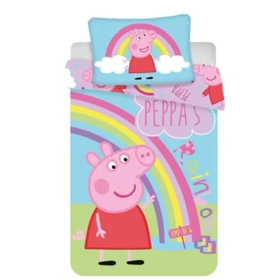 Immagine di Trendstern Set di biancheria da letto per bambini Pig 100 x 135 cm con chiusura lampo