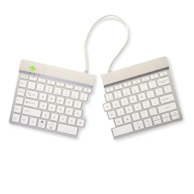 Immagine di R GO Tools Split Break Bluetooth® Tastiera Inglese US, QWERTY Bianco Ergonomico