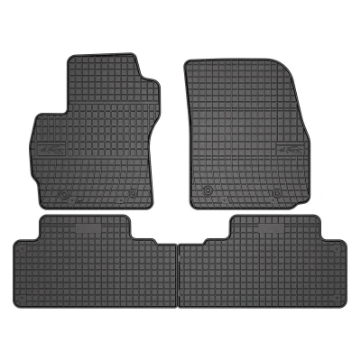 Immagine di FROGUM 0863 Set tappetino Gomma anteriore e posteriore 4 nero Su misura MAZDA: 5