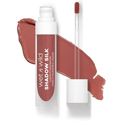 Immagine di Wet n Wild Shadow Silk Liquid Eyeshadow, Ombretto Liquido Altamente Pigmentato con Finitura Shimmer, Asciugatura Rapida, Facile da Applicare Applicatore a Bacchetta, Tonalità Mauve Over Pink