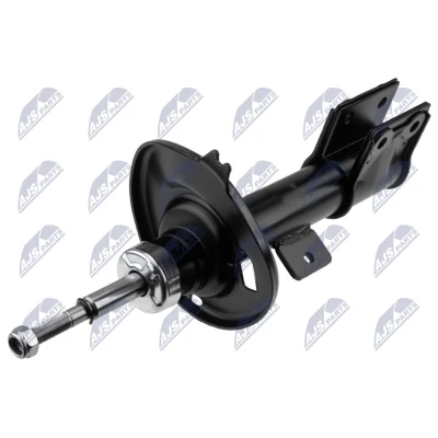 Immagine di NTY A PE 008 Ammortizzatore Assale anteriore Dx pressione del gas doppio tubo tipo McPherson Spina superiore, Collare inferiore