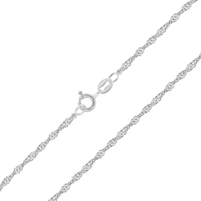Immagine di Planetys Catenina Argento Sterling 925 Rodiato Modello Singapore Larghezza: 1.4 mm Lunghezza: 65 cm